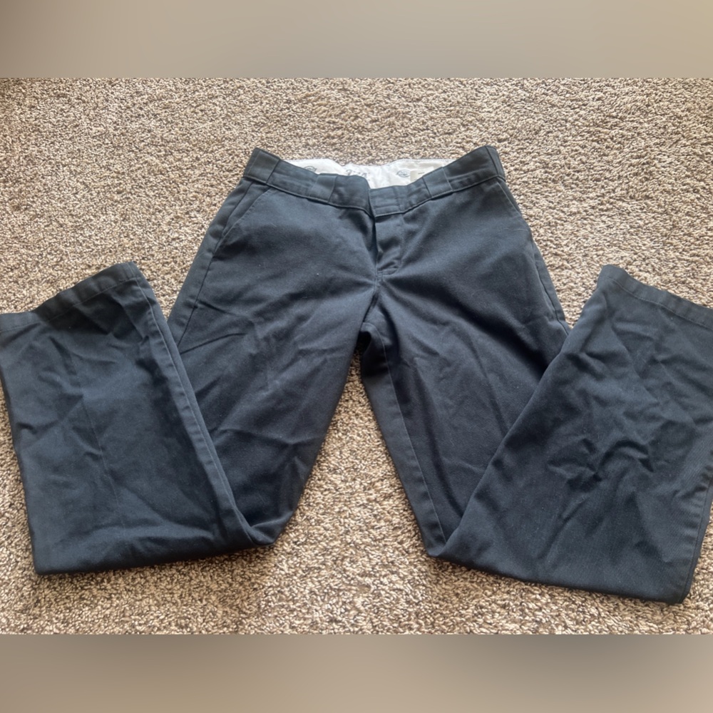 Dickies Work Pants Womens 6 Regular Black 774F Original Fit Workwear
